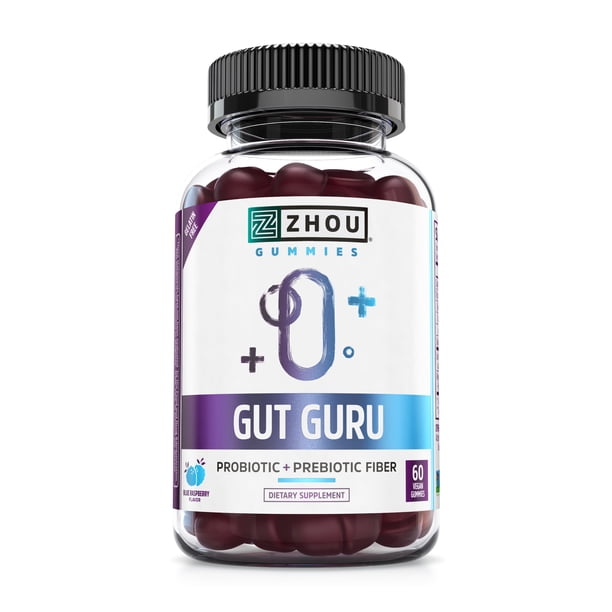 GUT GURU Prebiotic and Probiotic Gummies - Digestive Tract and Immune Support for Men and Women