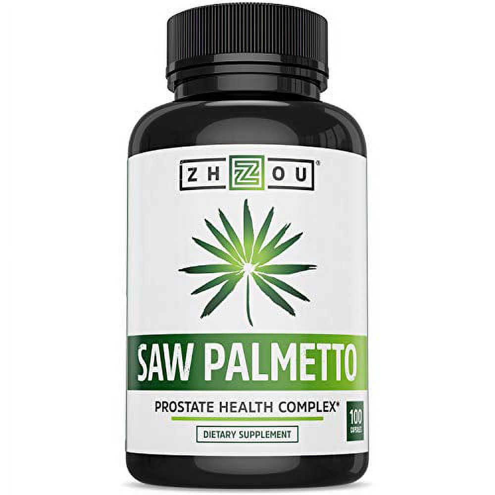 Zhou Nutrition Saw Palmetto Extract 500 mg, Prostate Health, Urinary