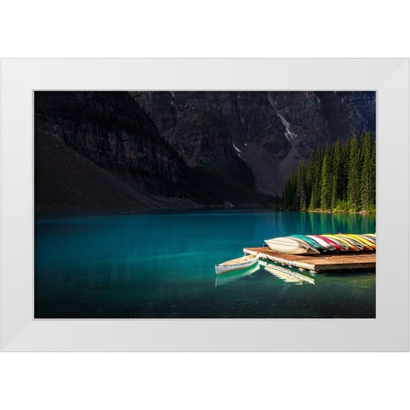 Zhou, Steven 14x11 White Modern Wood Framed Museum Art Print Titled - Dock