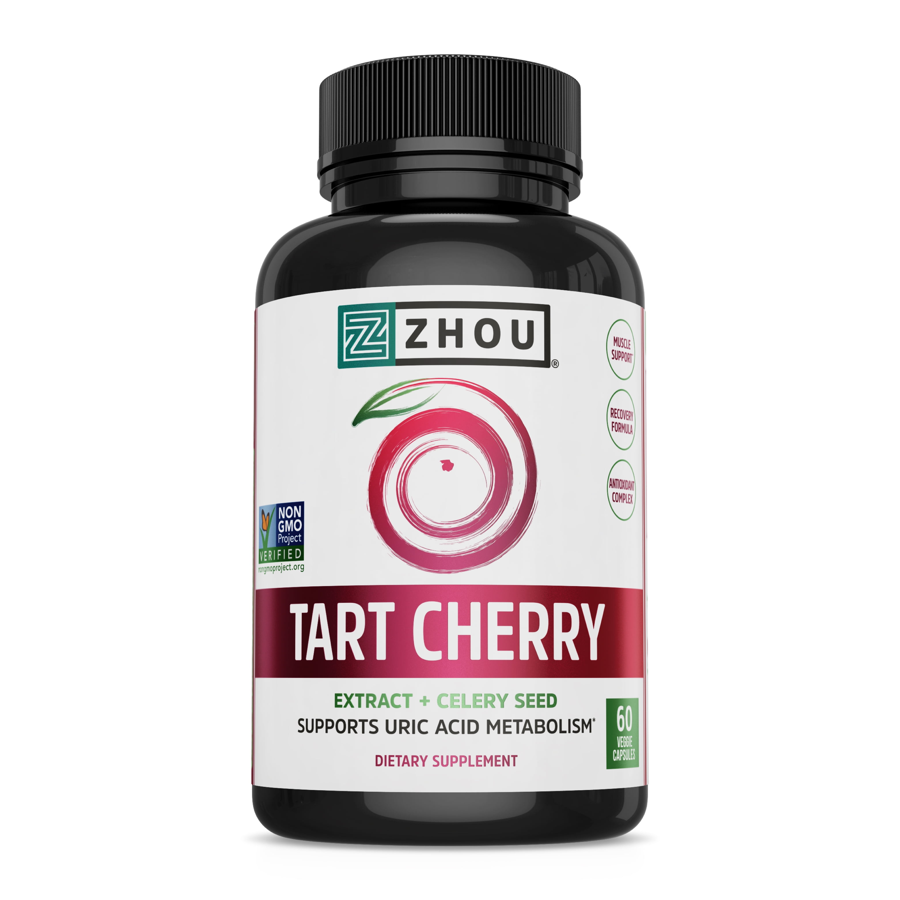 Zhou Tart Cherry Extract with Celery Seed Advanced Uric Acid Cleanse for Joint Comfort