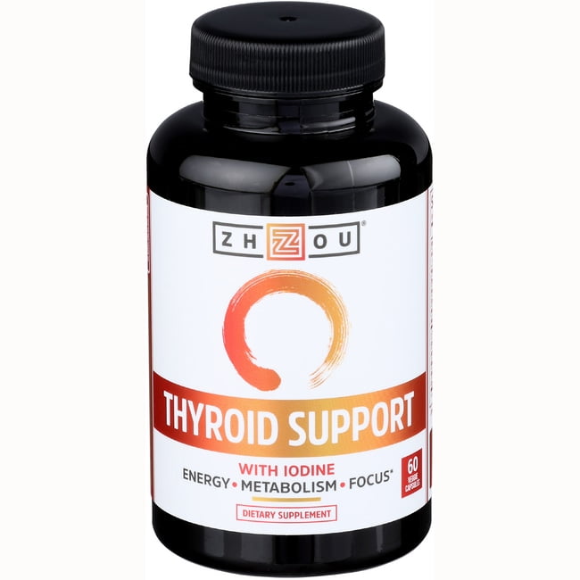Zhou Thyroid Support Complex with Iodine Supplement, Increase Energy
