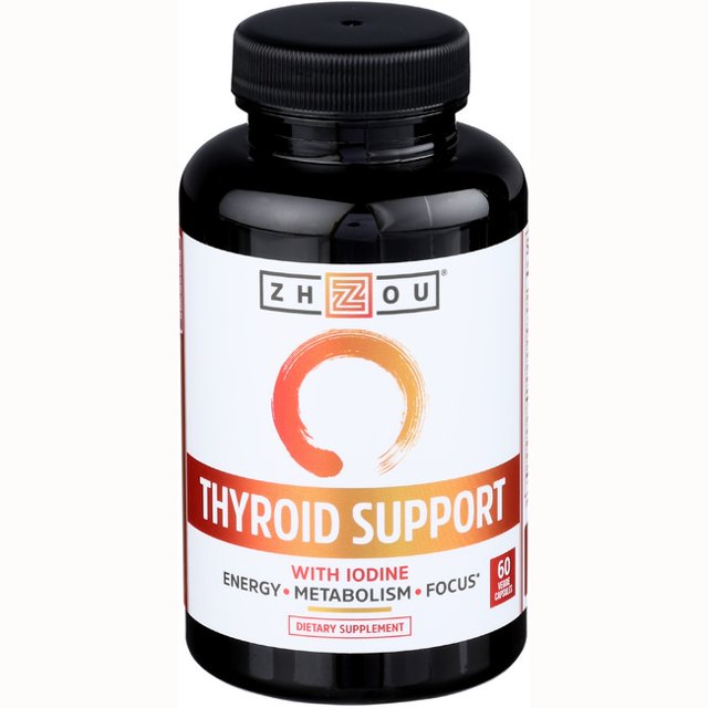 Zhou Thyroid Support Complex with Iodine Supplement, Increase Energy