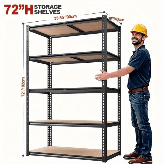 Adjustable 72" 2000LBS Plant Display Rack Wall-mounted Storage System