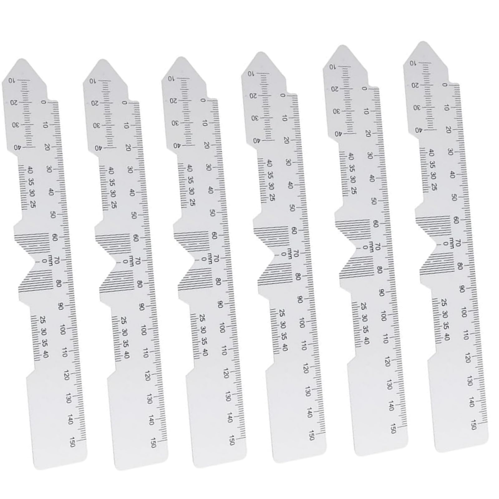 Zhouocea 6 Pcs Pd Ruler Pupil Distance Rulers Pupillary Distance ...