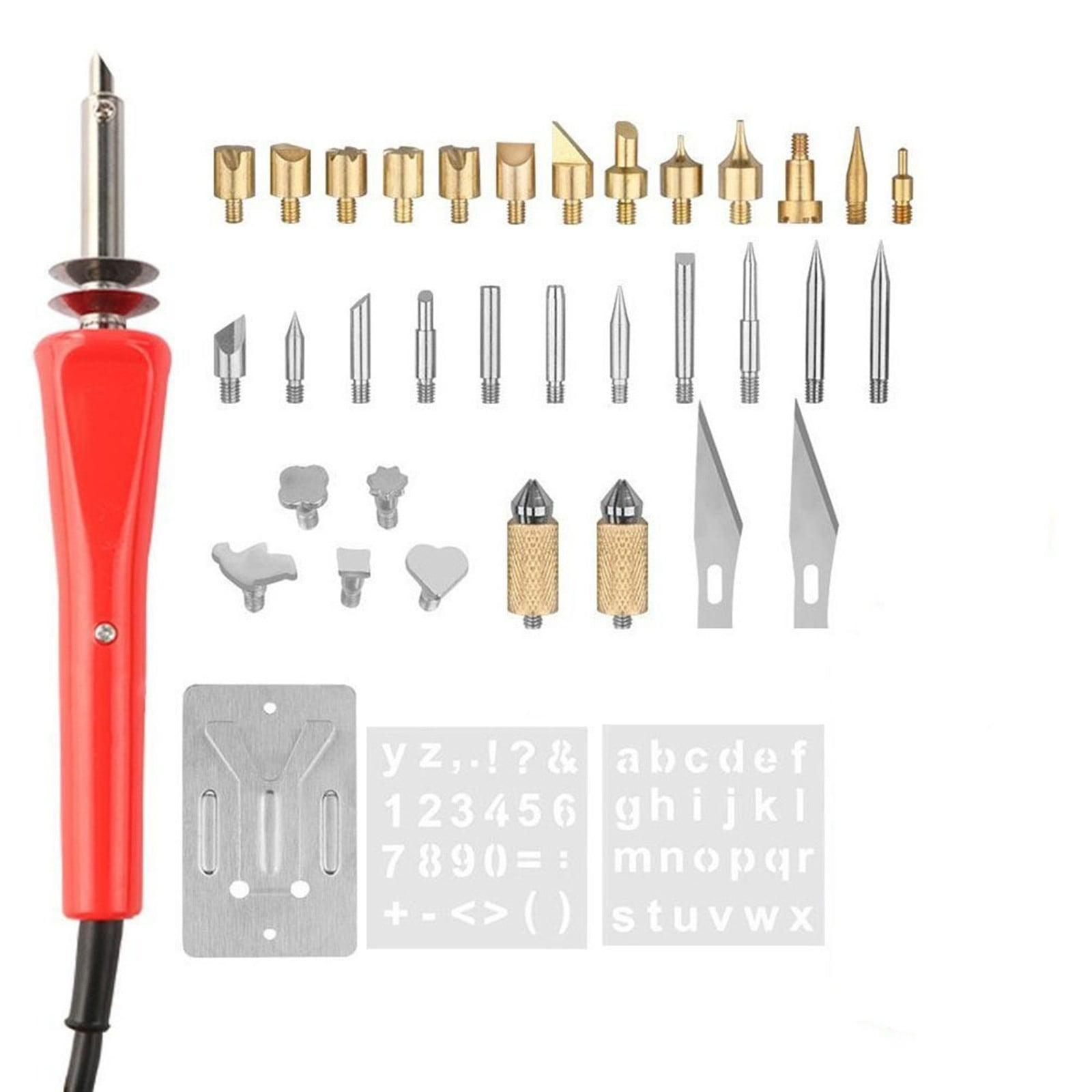 Zhouqiannn Engraving Soldering Kit Engraving Wooden Soldering Paintbrush Soldering DIY Wood Kit Copper DIY Wood Carving Set Letter Soldering DIY Tools Hand Drills Cordless Small Drills Cordless