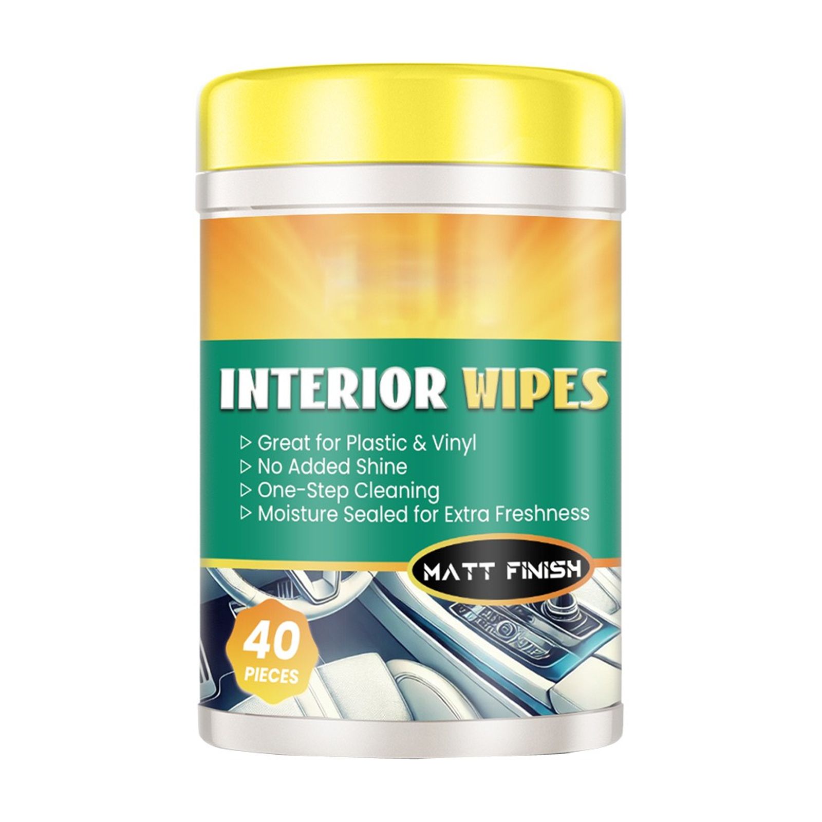 Zhouqiannn Full Car Interior Cleaning Wet Wipes Deep Clean Seats Console More Fresh Scent Streak Convenient Pack Germicide Bathroom Window Ac Foam Spray Concrete Stain Remover off Carpet Foaming Spray