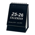 Zhouqiannn Mini Desk Calendar 2025 2026 for Planning Daily Scheduler