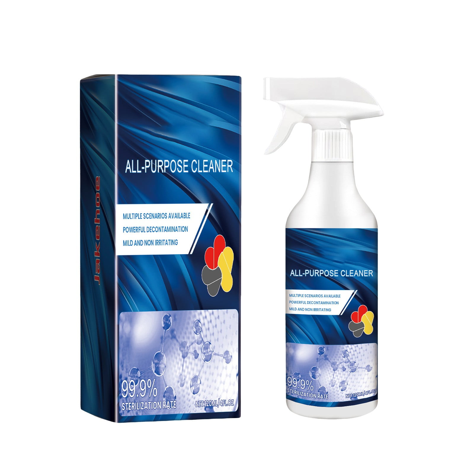 Zhouqiannn Purpose Cleaner 120ML Bathroom & Kitchen Stain Remover Odor