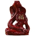 Zhouqiannn Statue 2025 Year Of The Figurine Hand Craved Crafts Wooden