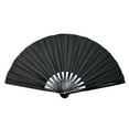 thumbnail image 1 of Zhourta 10 Inch Folding Hand Rave Fan for Women Men Chinease Bamboo and Nylon Cloth Handheld Fans for Cooling Dance Decoration Wedding, 1 of 6
