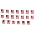 thumbnail image 1 of Zhourta 20 Pack American Flag Banners USA Patriotic Red White Blue Stars Stripes Hanging Decor for 4th of July Independence Day Party Supplies, 1 of 6