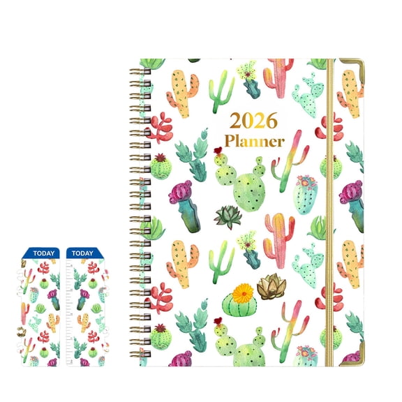 Zhourta 2026 Notepad Full Year Planner with Tab Dividers and Organizational Sections for Daily Scheduling and Goal Tracking