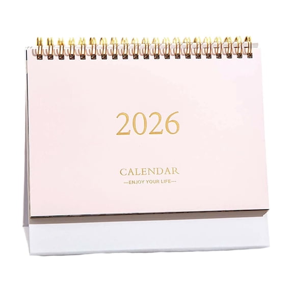 Zhourta 2026 Standing Desk Calendar Morandi Color Monthly Flip Desktop Calendar with To Do List for Home Office New Year