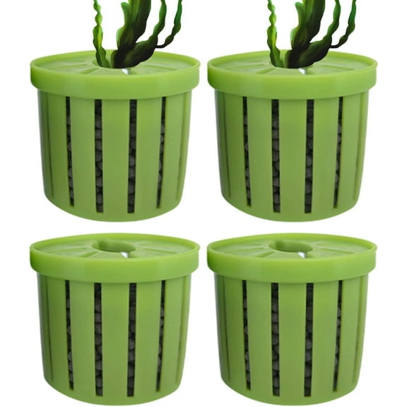 Zhourta 4pcs Aquarium Plant Weight Anchors for Substrate Fixation and Aquatic Plant Stability in Fish Tanks