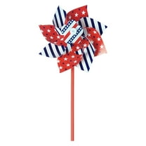 Zhourta 4th Of July Pinwheels Patriotic Wind Spinners Garden Decor Outdoor Yard Lawns Toy Windmill Memorial Day Red White and Blue Decoration