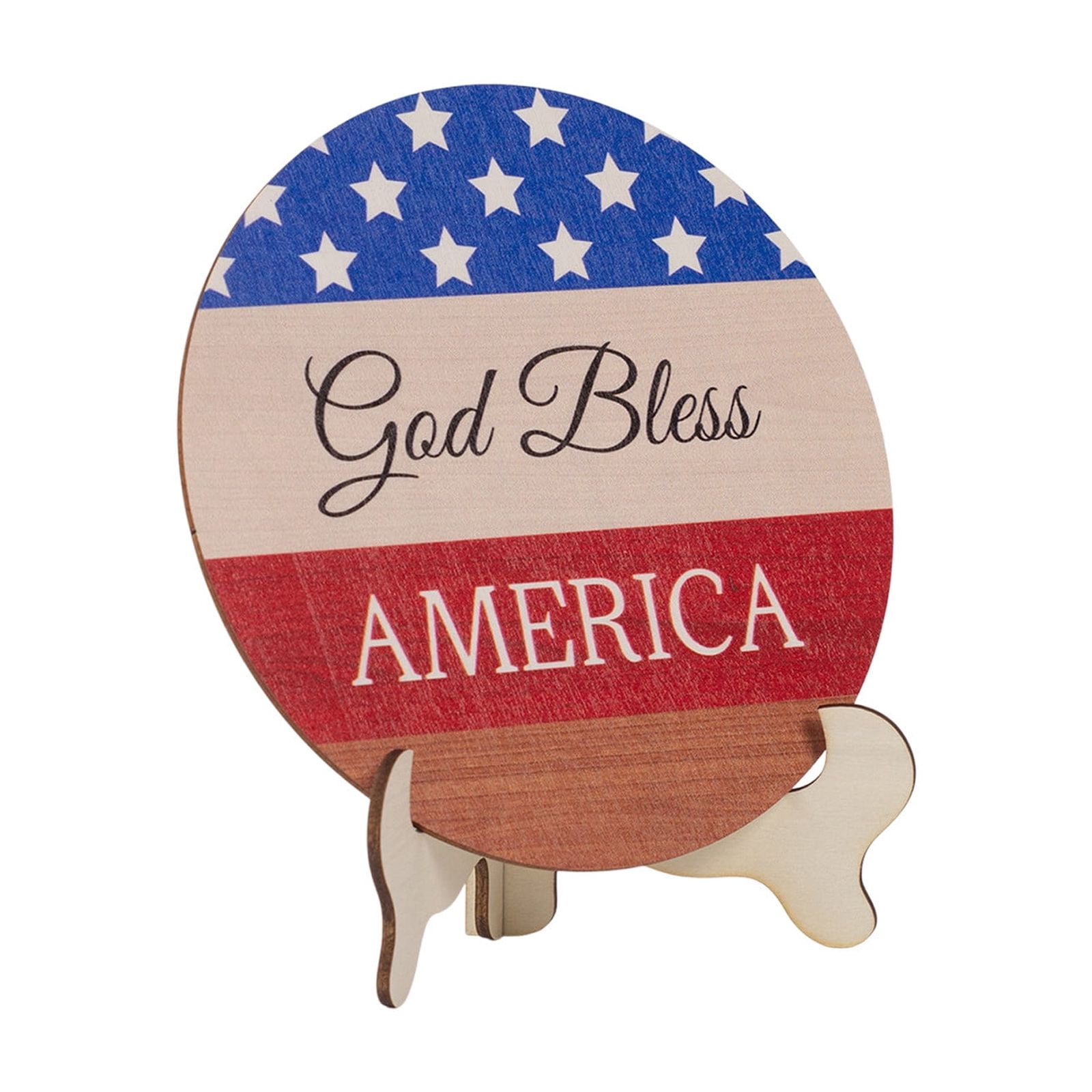 Zhourta 4th Of July Wooden Centerpiece Round Rustic Table Decor zhourta-4th-of-july-wooden-centerpiece-round-rustic-table-decor