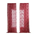 thumbnail image 1 of Zhourta 55x40inch Christmas Sleigh Curtain Panel Set of 2 Holiday Themed Window Drapes for Living Room, 1 of 7