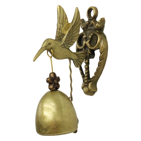 Zhourta Animal Door Bells Metal Wind Chime Decor Dachshund Hummingbird Dolphin Cat Designs for Outdoor Hanging Ornament