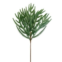 Zhourta Artificial Norfolk Pine Branch Plastic Christmas Greenery Single Stem for Holiday Decor and DIY Arrangements