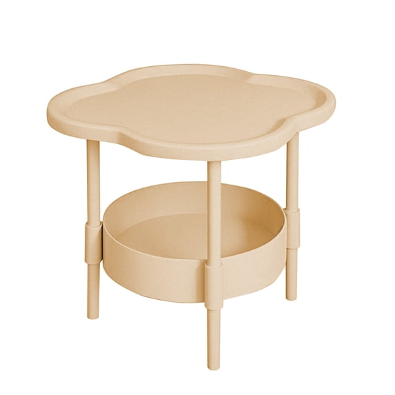 Zhourta Bedside Tables Small Spaces 19Inch Tall Mini Table Easy Small Apartment Bedside Table Night Stand for Bedroom Living Room Dorm