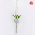 thumbnail image 1 of Zhourta Bohemian Hanging Planter Handmade Macrame Plant Hangers Cotton Hanging Basket for Small Plant Pots, 1 of 8