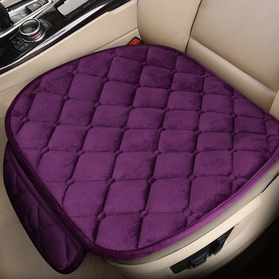 Zhourta Car Seat Cushion Soft Anti Slip Tie Free Warm Car Cushion Automotive Products Car Accessories Car Seat Pad Universal 20×19Inch