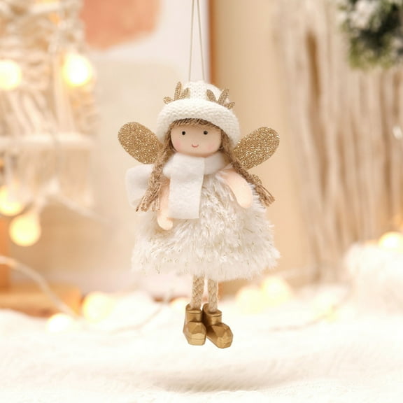 Zhourta Christmas Angel Doll Adorable Holiday Decoration for Home Tree or Gift Perfect for Festive Celebrations and Collectible Decor for the Season