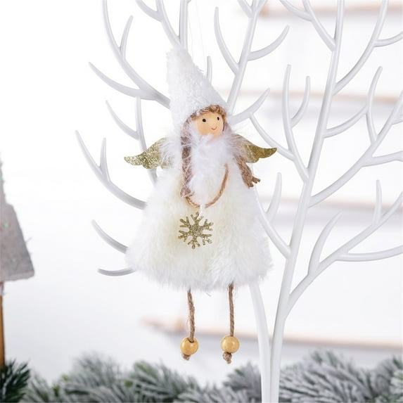Zhourta Christmas Angel Doll Adorable Holiday Decoration for Home Tree or Gift Perfect for Festive Celebrations and Collectible Decor for the Season