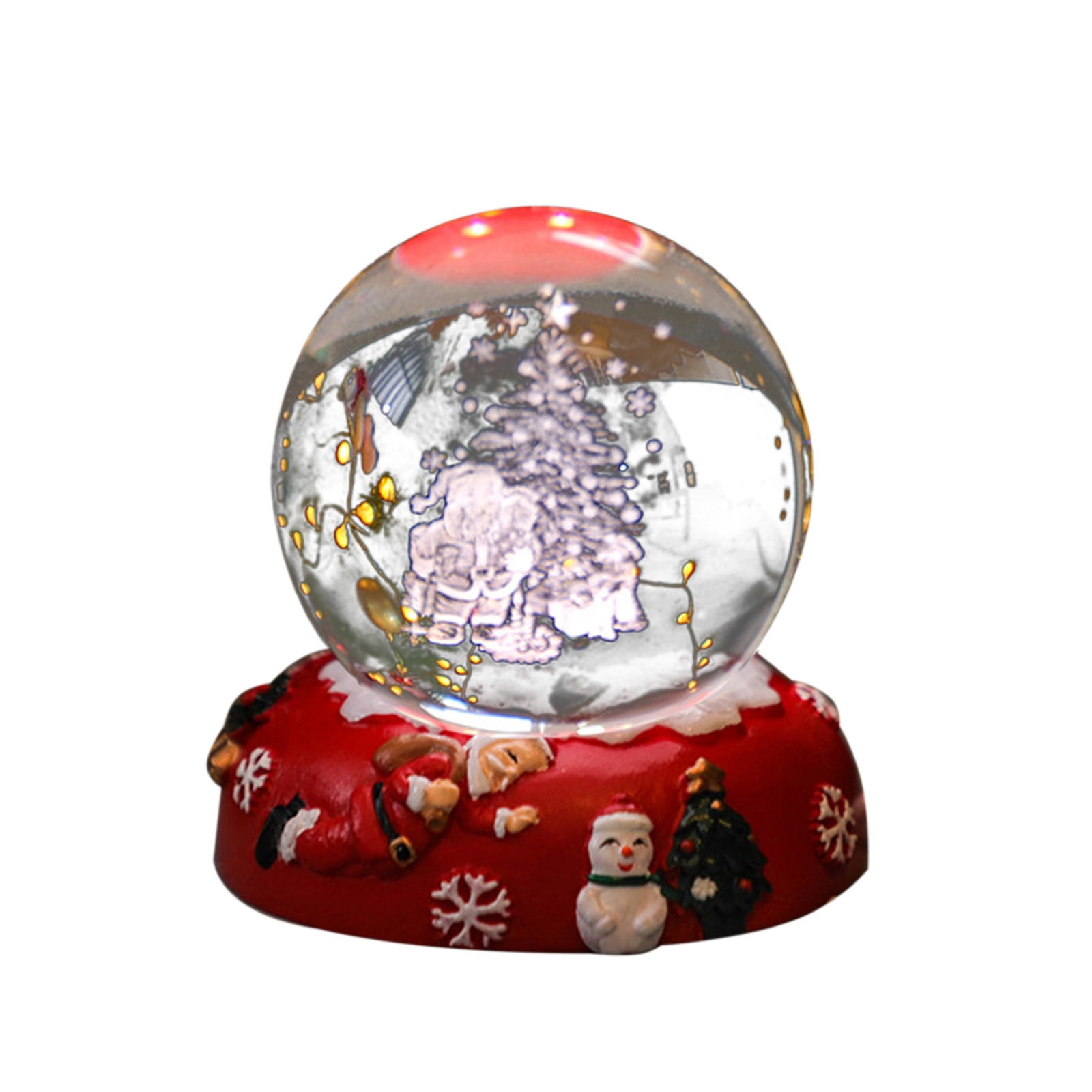 Zhourta Christmas Crystal Ball Christmas Lights Indoor Christmas