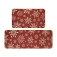 thumbnail image 1 of Zhourta Christmas Kitchen Mats Set of Two Absorbent Oil and Water Resistant Floor Mats Perfect for Holiday Decor and Everyday Use Ideal for Home and Kitchen Spaces, 1 of 6