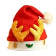 thumbnail image 1 of Zhourta Christmas Red Hat Non Woven Reindeer Antler for Kids and Adults Festive Party Decorations Perfect for Holiday Celebrations and Themed Events Fun Costume Accessories, 1 of 7