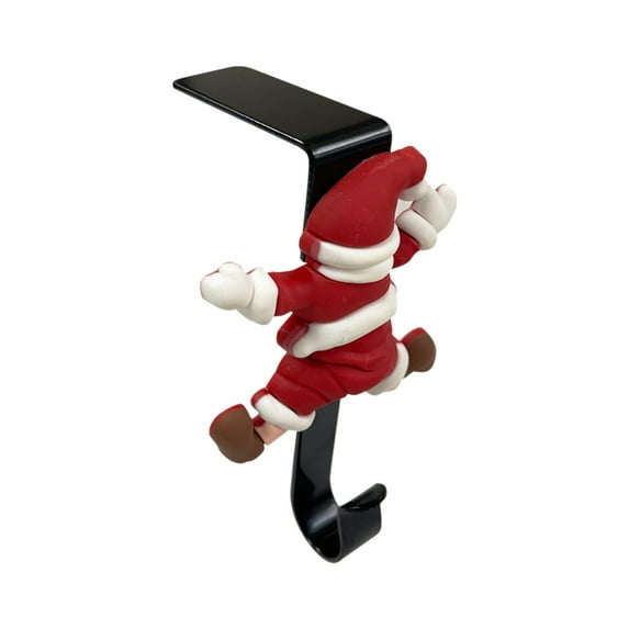 Zhourta Christmas Stocking Hangers with Right Angle Hook Long Sock Holder Cute Holiday Decor for Fireplace and Wall Perfect for Christmas Decorations and Festive Celebrations