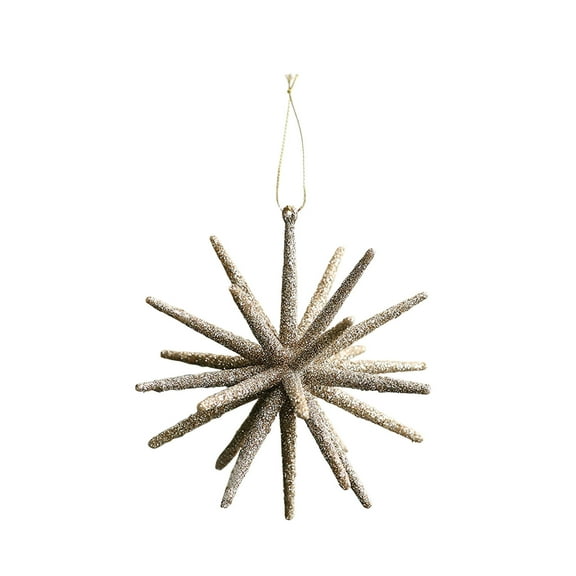 Zhourta Christmas Tree Burst Star Topper Glittering Explosion Ornament for Holiday Decor