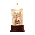 thumbnail image 1 of Zhourta Christmas Water Filled Luminous Candle Lights Night Light Wind Lamp Ornaments Santa Claus Small Gift Christmas Tree Decoration, 1 of 6