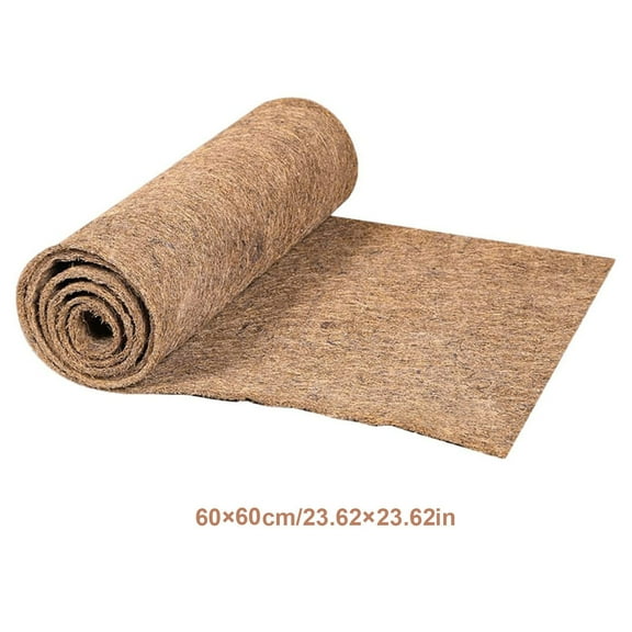 Zhourta Coconut Fiber Mat Coco Liner Roll Hanging Basket Coconuts Fiber Planter Inserts Replacement Liner for Animal Pet Pad Reptile Carpet Garden Decoration