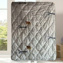 Zhourta Cooling Blankets for Hot Sleepers 39.3×59Inch Twin Soft Breathable Moisture Absorption Lightweight Flower friendly Plain Printed Washed Summer Quilt Ventilation Quilt