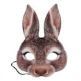 thumbnail image 1 of Zhourta Easter Party Funny Decoration take Photos Record Supplies Easter Bash EVA Half Face Bunny Animal Decoration, 1 of 6