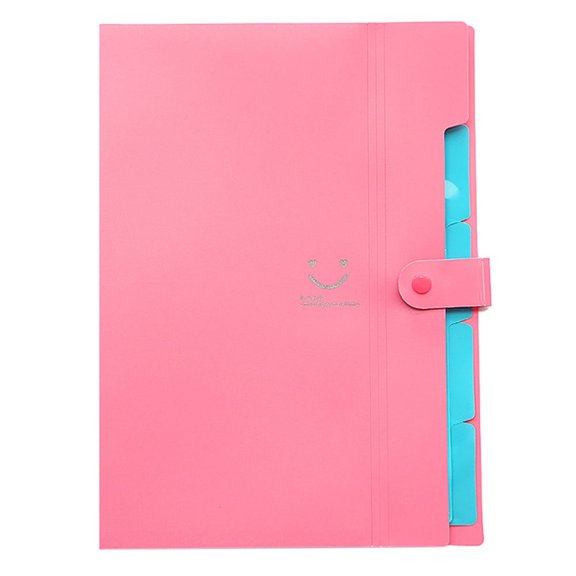 Zhourta Expanding File Folder with Index Tabs A4 Document Organizer with 3 Pockets for Office Teacher Paper Storage