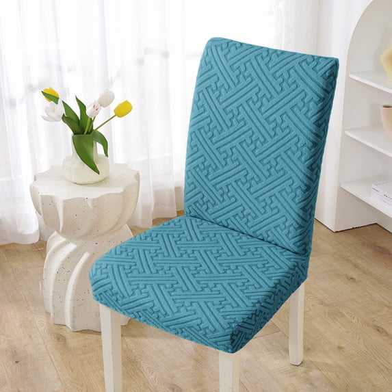 Zhourta Full Stool Covers with Elastic Bands Sturdy Soft Universal Straight Back Dining Chair Covers Full Coverage Stretchable Slipcovers for Kitchen Home Protector