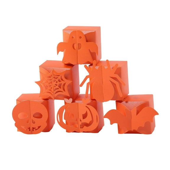 Zhourta Funny Halloween Candy Box 12PCS Gift Set Party Supplies Creative Packaging Paper Box for Trick or Treat