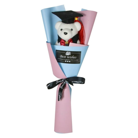 Zhourta Graduation Bears Bouquet Plush Bear Presents Schoolmate Bests Friend for School Activities Good Luck and Congratulations