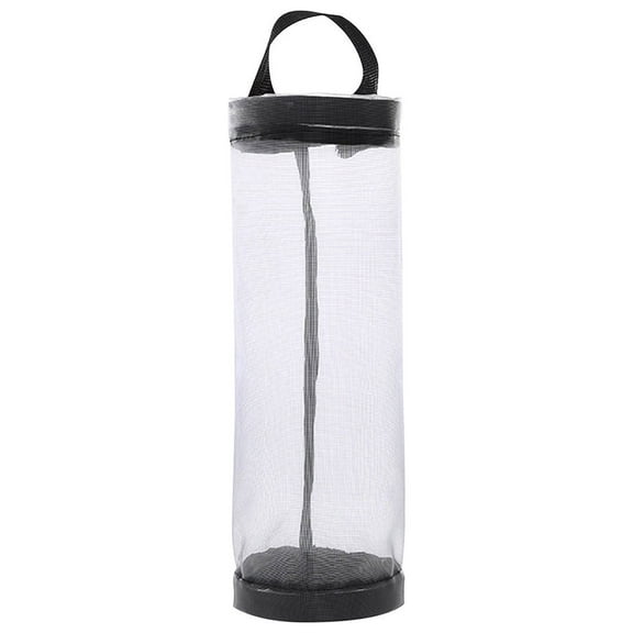 Zhourta Grocery Bag Holder Clear Folding Wall Hanging Trash Bag Dispensers Convenient Extraction Storage Bag Recycling Bags for Home and Kitchen