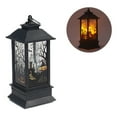 thumbnail image 1 of Zhourta Halloween Flame Lantern LED Flickering Candle Light Black Charcoal Fire Effect for House and Spooky Decor, 1 of 4