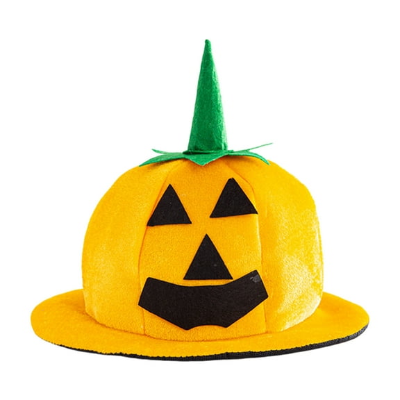 Zhourta Halloween Hat Pumpkin Witch Decor for Party Costume Accessories Spooky Festival Gothic Headwear Holiday Celebration
