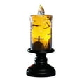 thumbnail image 1 of Zhourta Halloween Tall Candles Electronic Flameless Lights Haunted House Decor Black Spooky Gothic Table Centerpiece, 1 of 6