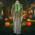 thumbnail image 1 of Zhourta Hanging Halloween Skeleton Ghost Decor Spooky Bone Figure Outdoor Indoor Scary Party Decoration for Yard Haunted House, 1 of 6