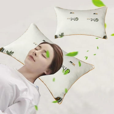 Zhourta Hotel Pillows Standard Size Wormwood Pillows with Breathable Cover Down Filling for Back Side Or Stomach Sleepers Soft Support Non Collapse