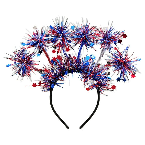 Zhourta Independence Day Hairband Colour Stripe Headbands USA Flag Hairband for 4th of July Party Patriotic Festival Accessories Photo Props