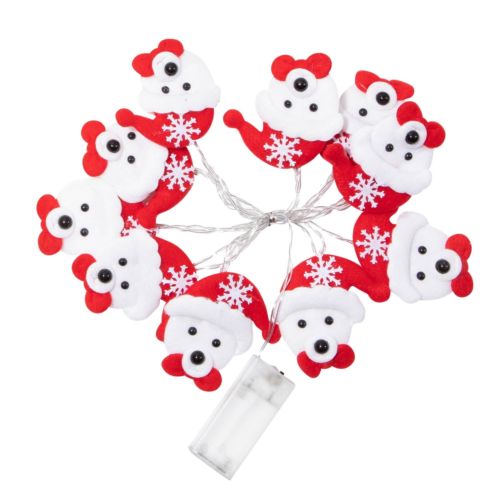 Zhourta LED Christmas Tree Bear Decoration Lights String Christmas Felt