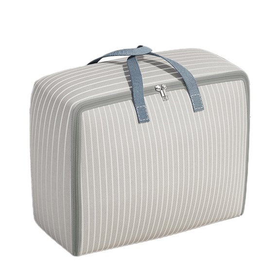 Zhourta Large Clothes Storage Bag with Handles Oxford Cloth Dustproof Moisture Proof Wardrobe Luggage Bag Thicken Clothes Quilt Blanket Zipper Storage Bag Organizer Box